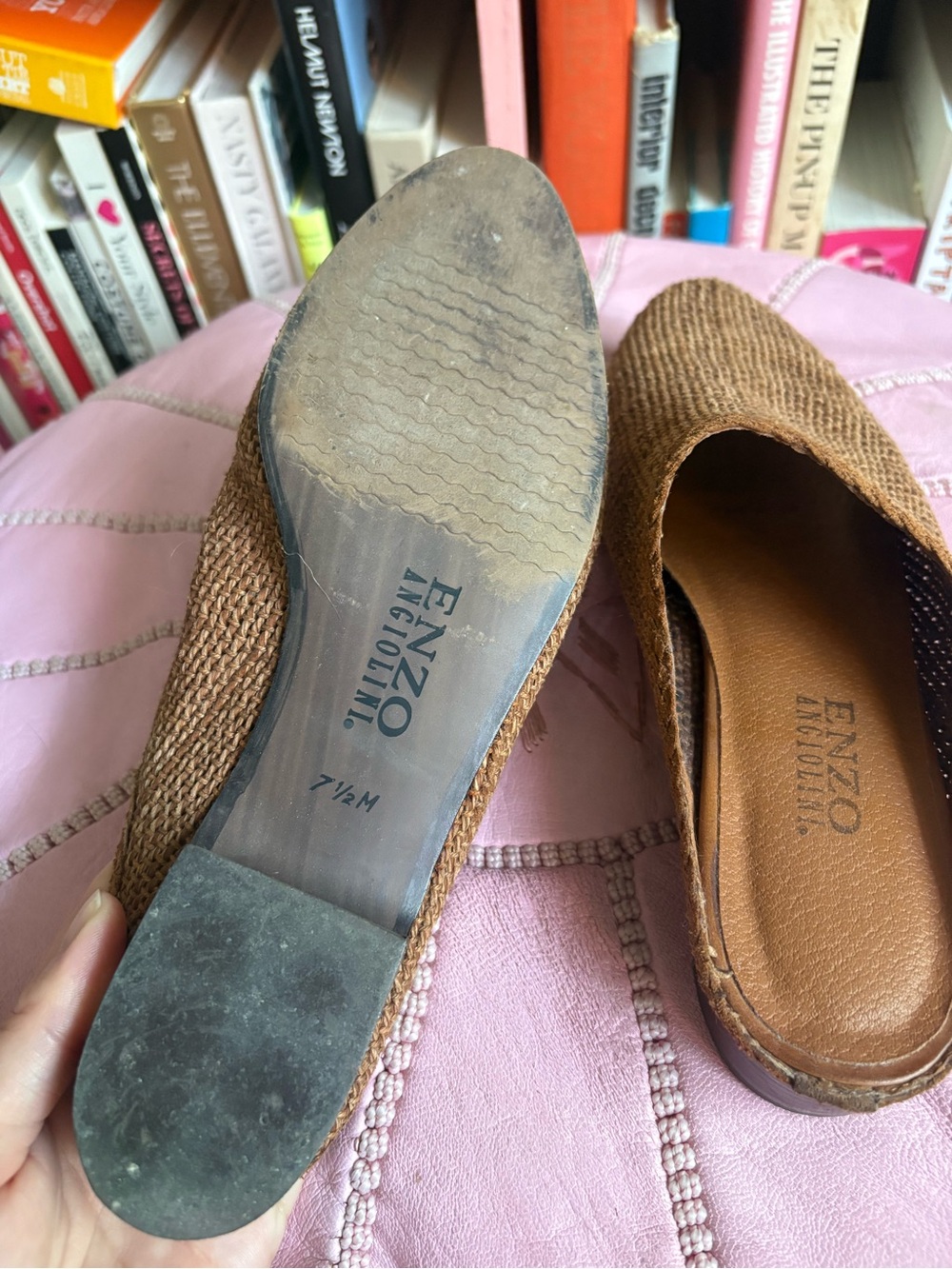 Women’s Woven Slip-On Mule in Tan - Picture 3 of 3